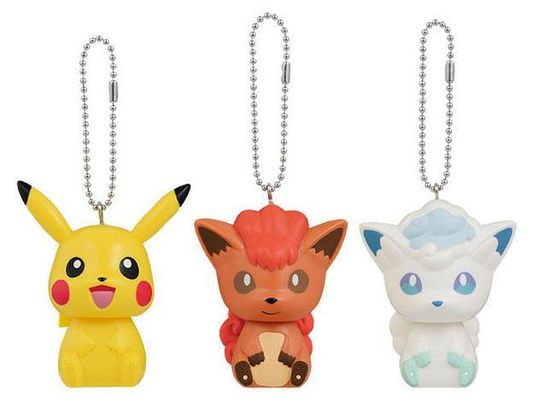 POKÉMON SUN & MOON KEY CHAIN PIKACHU･VULPIX･VULPIX(IN ALOLAN FORM)